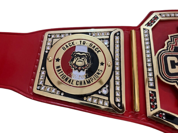 Georgia Bulldogs Super Bowl NFL Championship Replica Title Belt Adult Size 2MM