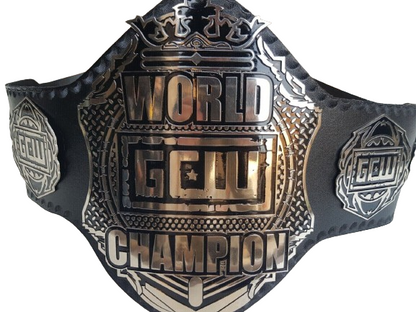Game Changer Wrestling GCW World Championship Leather Belt Adult Brand New 2MM