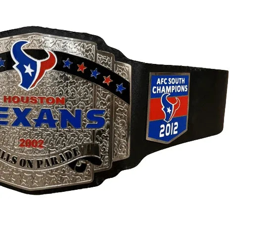 Houston Texas NFL Championship Title Belt - WWF Belt
