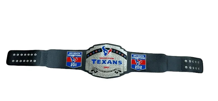 Houston Texas NFL Championship Title Belt - WWF Belt