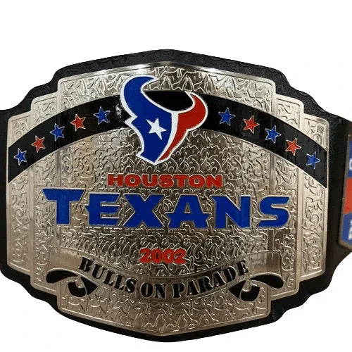Houston Texas NFL Championship Title Belt - WWF Belt