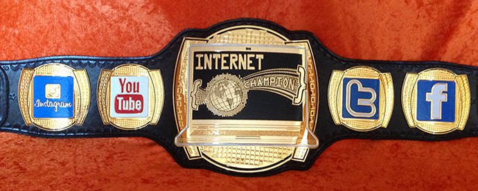 Zack Ryder Matt Cardona Internet Championship Title Belt Replica Adult Size