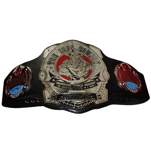 Iron Cowboy Guinness World Record Championship Belt - WWF Belt
