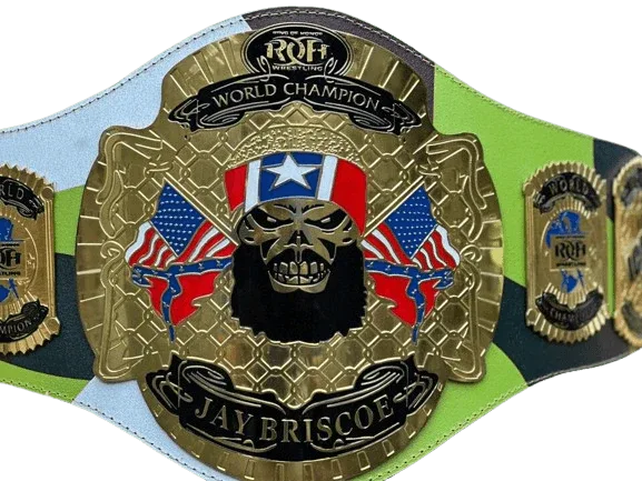 Jay Briscoe ROH world Heavyweight Championship Wrestling Title Belt - WWF Belt