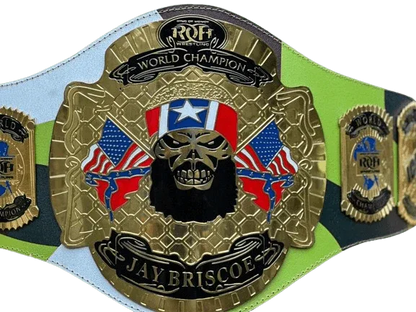 Jay Briscoe ROH world Heavyweight Championship Wrestling Title Belt - WWF Belt