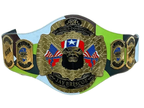 Jay Briscoe ROH world Heavyweight Championship Wrestling Title Belt - WWF Belt