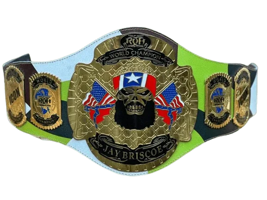 Jay Briscoe ROH world Heavyweight Championship Wrestling Title Belt - WWF Belt