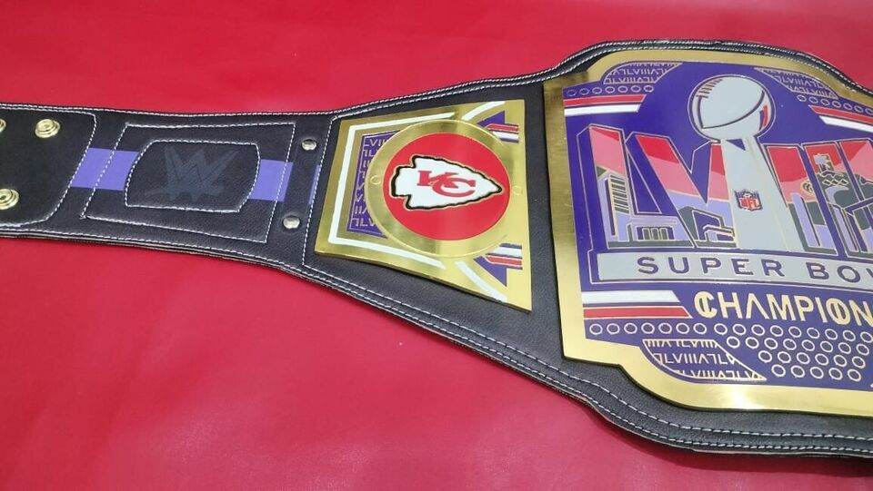 Kansas City Chiefs Edition Super Bowl LVIII Champions Legacy Title Belt - WWF Belt