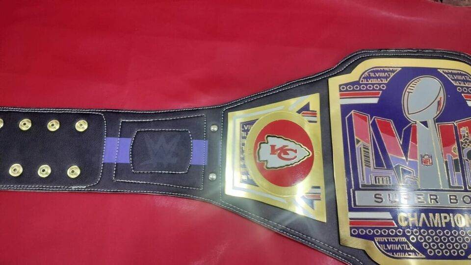Kansas City Chiefs Edition Super Bowl LVIII Champions Legacy Title Belt - WWF Belt