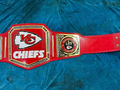 Kansas City Chiefs Super bowl Football NFL Championship Belt - WWF Belt