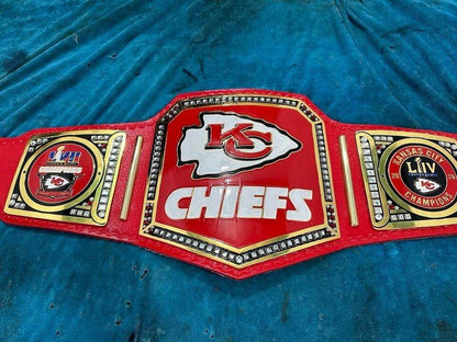 Kansas City Chiefs Super bowl Football NFL Championship Belt - WWF Belt