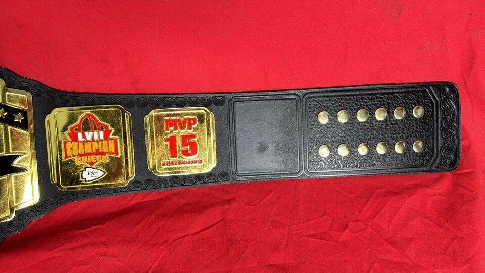 Kansas City Chiefs Super Bowl LVIII Champions NFL Championship Belt - WWF Belt