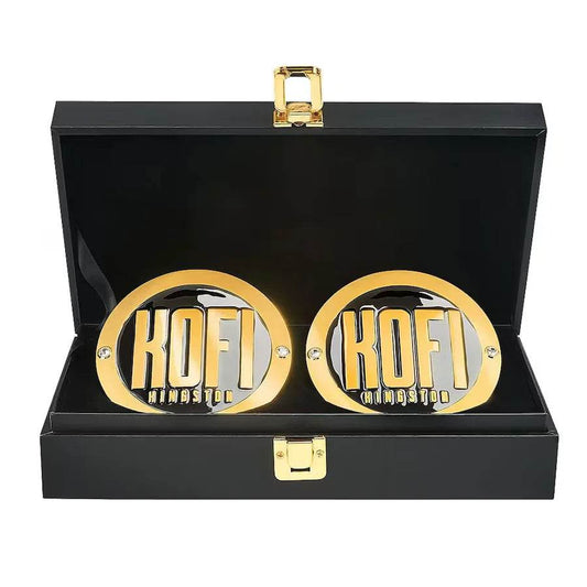 Kofi Kingston Championship Replica Side Plate Box SetChampionship BeltWWF Belt