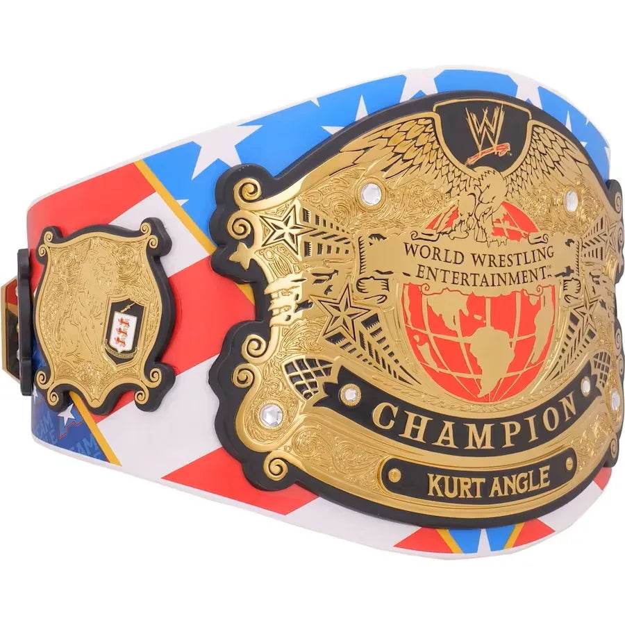 Kurt Angle Signature Series Belt – WWE Champion Replica Title - WWF Belt