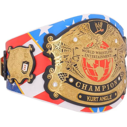 Kurt Angle Signature Series Belt – WWE Champion Replica Title - WWF Belt