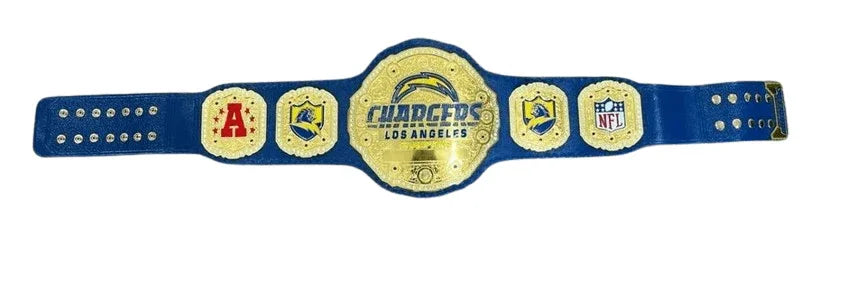LA Chargers Los Angeles Championship Belt Adult Size 2mm Brass - WWF Belt