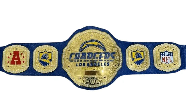 LA Chargers Los Angeles Championship Belt Adult Size 2mm Brass - WWF Belt