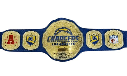 LA Chargers Los Angeles Championship Belt Adult Size 2mm Brass - WWF Belt