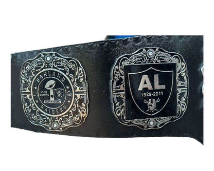 Las Vegas Raider Nation NFL Championship Replica Title Belt - WWF Belt