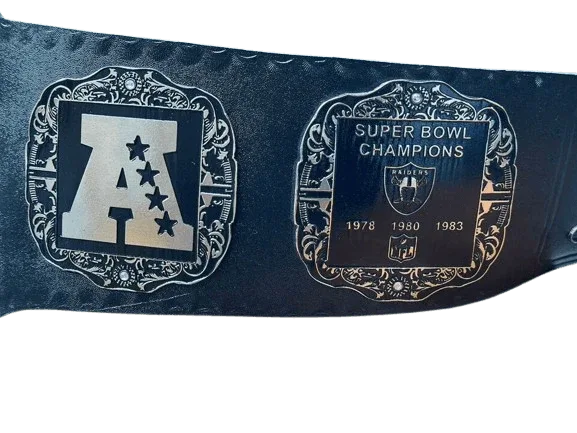 Las Vegas Raider Nation NFL Super Bowl Champions Championship Belt - WWF Belt