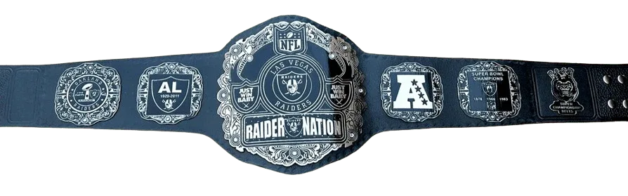 Las Vegas Raider Nation NFL Super Bowl Champions Championship Belt - WWF Belt