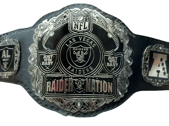 Las Vegas Raider Nation NFL Super Bowl Champions Championship Belt - WWF Belt