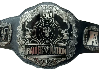 Las Vegas Raider Nation NFL Super Bowl Champions Championship Belt - WWF Belt