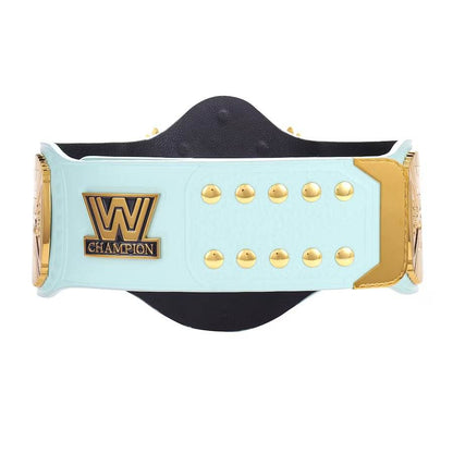 Light Blue WWE Winged Eagle Championship Replica Title Belt - WWF Belt