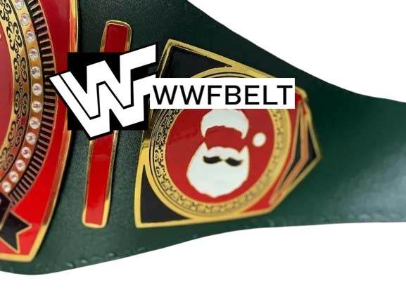 Merry Christmas 2024 Championship Title Belt Gift Adult Size - WWF Belt