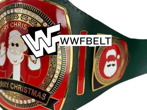 Merry Christmas 2024 Championship Title Belt Gift Adult Size - WWF Belt