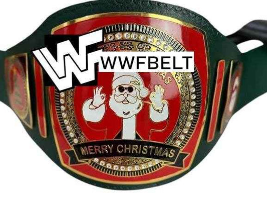 Merry Christmas 2024 Championship Title Belt Gift Adult Size