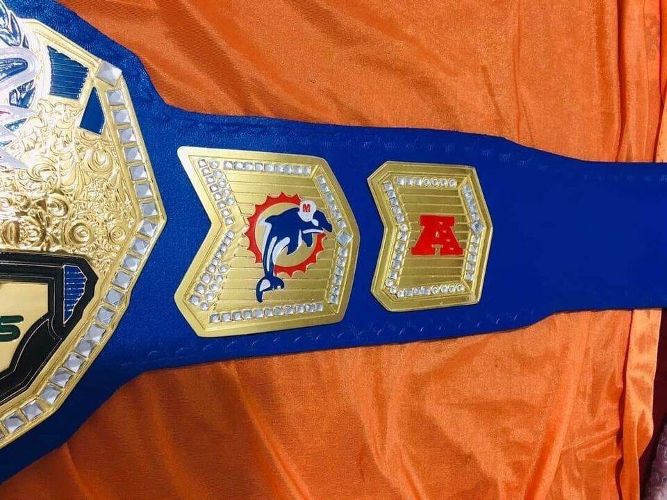 Miami Dolphins championship belt replica adult size - WWF Belt