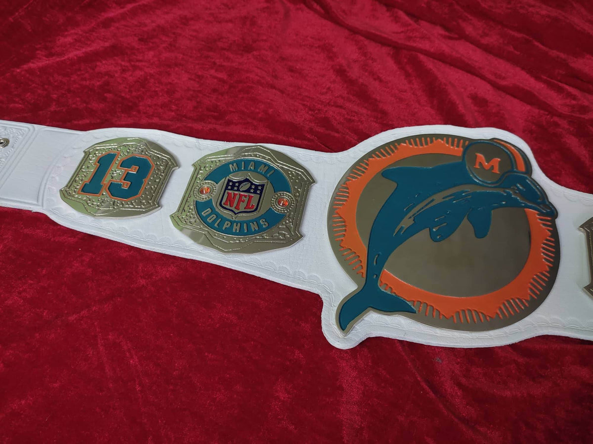 Miami Dolphins Custom fan Championship Belt - WWF Belt