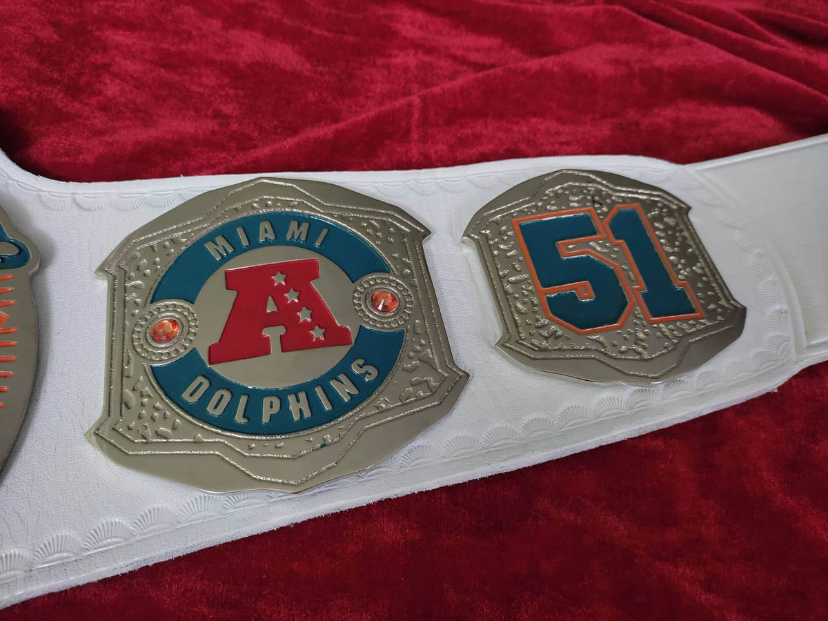 Miami Dolphins Custom fan Championship Belt - WWF Belt