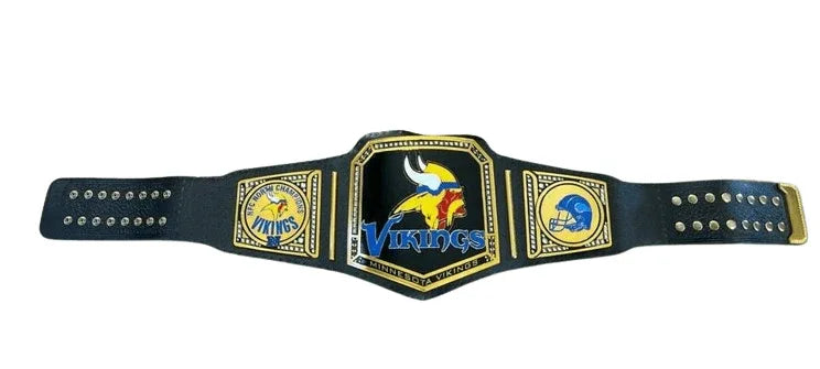 MINNESOTE VIKINGS NFL Championship Wrestling Belt - WWF Belt