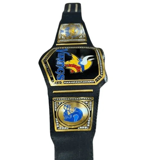 MINNESOTE VIKINGS NFL Championship Wrestling Belt - WWF Belt