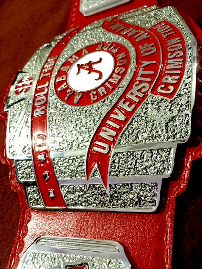 New Alabama Roll Tide Football Championship Belt 2mm Brass - WWF Belt