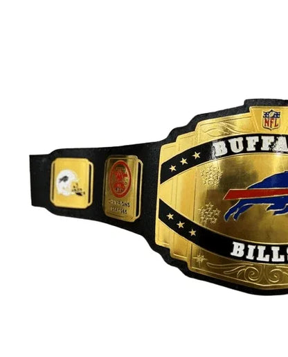 New Buffalo Bills NFL Championship Belt Adult Size 2mm Brass - WWF Belt