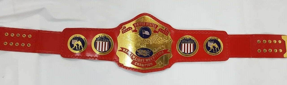 New NWA United States Heavyweight Championship Leather Title Belt - WWF Belt
