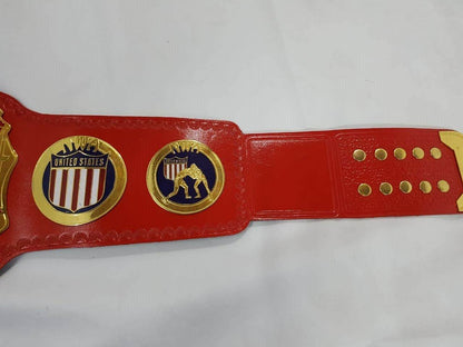 New NWA United States Heavyweight Championship Leather Title Belt - WWF Belt