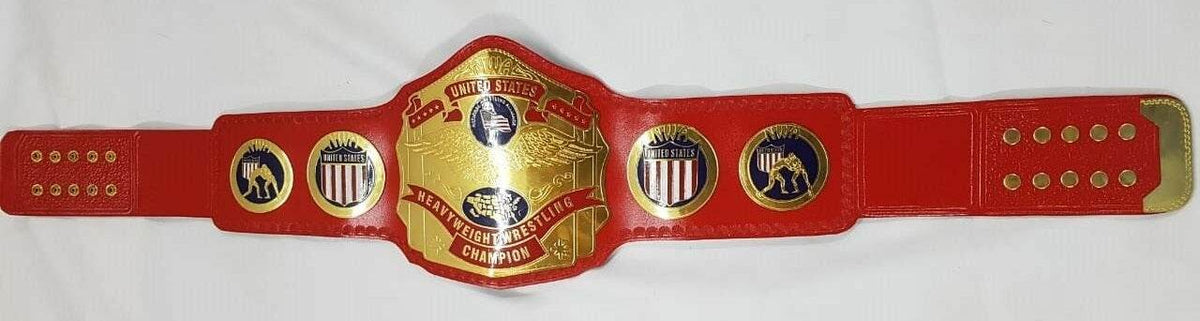 New NWA United States Heavyweight Championship Leather Title Belt - WWF Belt