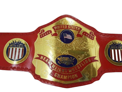 New NWA United States Heavyweight Championship Leather Title Belt - WWF Belt