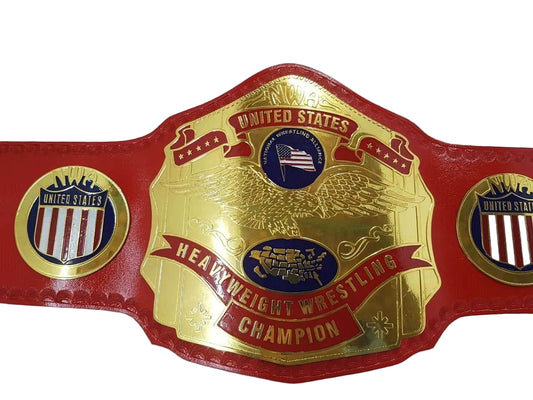 New NWA United States Heavyweight Championship Leather Title Belt - WWF Belt