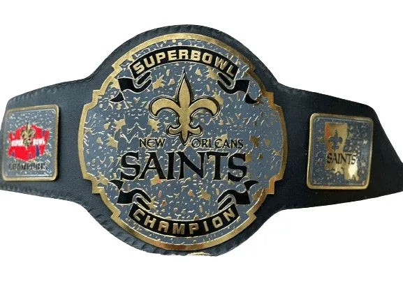 New Orleans Saints Super Bowl NFL Championship Title Belt - WWF Belt