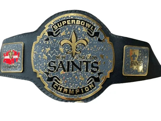 New Orleans Saints Super Bowl NFL Championship Title Belt - WWF Belt