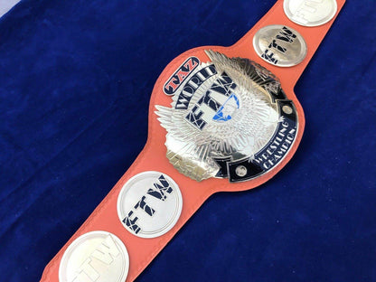 New TAZ FTW Heavyweight Championship Wrestling Leather Belt - WWF Belt