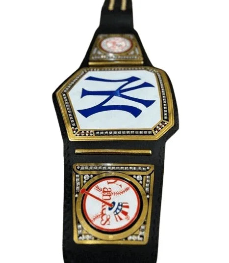 New York NY Yankees 27X MLB World Series Championship Belt - WWF Belt