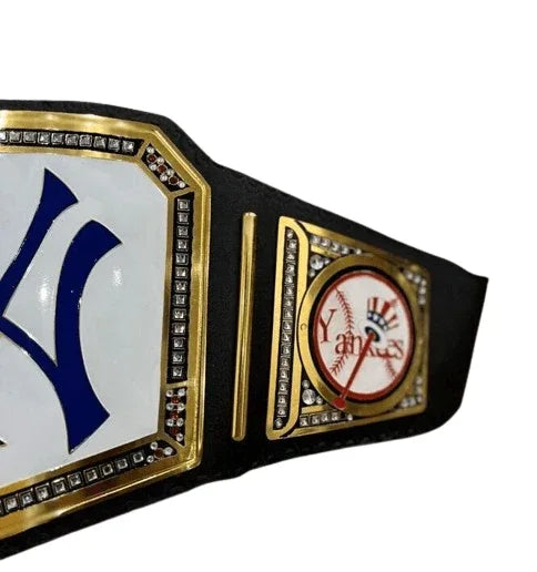 New York NY Yankees 27X MLB World Series Championship Belt - WWF Belt