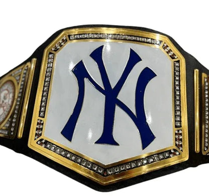 New York NY Yankees 27X MLB World Series Championship Belt - WWF Belt