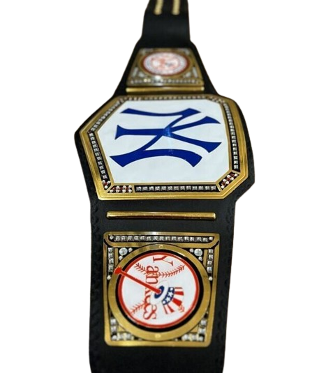 New York NY Yankees 27X MLB World Series Championship Belt Adult Size 2mm Brass